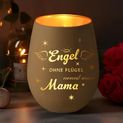 Produktbild von Dankeschön-Geschenk für Mama, Muttertag, Glaslaternen, Muttertagsgeschenk für Mama, Mama, Weihnachten, personalisierte, besondere Geschenke für Mama