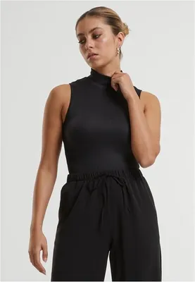 Obrázok produktu pre Urban Classics Dámske body s vysokým výstrihom čierne - 4XL