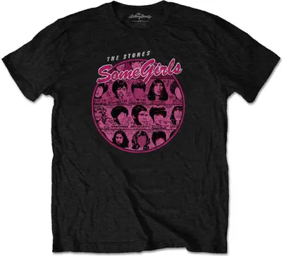Zdjęcie produktu dla The Rolling Stones Some Girls Circle Version 1 Black S Koszulka