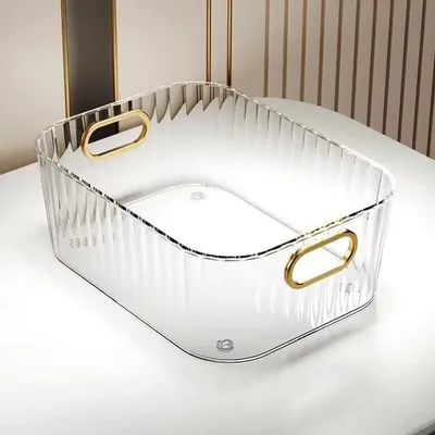 Produktbild von Kosmetikaufbewahrungsbox, Tisch, Badezimmerschrank, Schminktisch, Schmuckdisplay aus Acryl (transparent wei?)