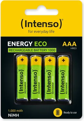 Produktbild von Akku NiMH, Micro, AAA, HR03, 1.2V/1000mAh Energy Eco, Retail (4-Pack)