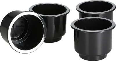 Image de lot de 4 porte-gobelets encastrés en plastique pour bateau, voiture, marine, universel