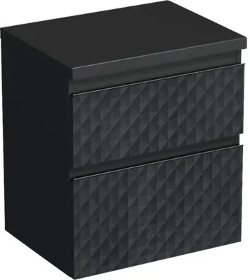 Obrázok produktu pre Skrinka pod umývadlo Jungborn TRENTA čierna matná 56,7 x 64,6 x 44,5 cm