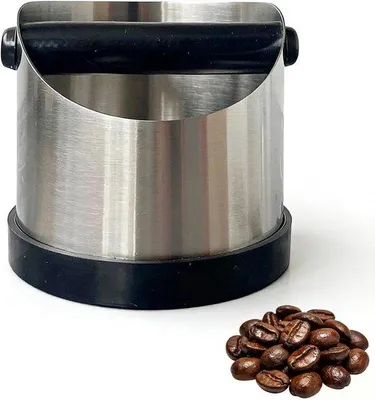 Produktbild von Edelstahl-Kaffeeklopfbox, Ausklopfbehälter für Siebträger, Kaffeemaschine, Ausstoßbox, Espressoklopfbox