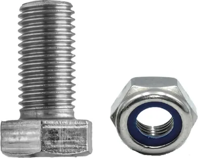 Produktbild von DROMET Befestigungsset für Stützrad M10x25 mm Schraube 8.8 & selbstsichernde Mutter