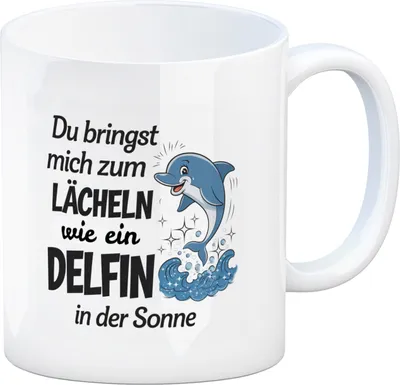 Produktbild von Delfin Liebe Kaffeebecher