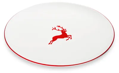 Immagine prodotto di Vetroceramica Gmundner Cervo rosso rubino, piatto da portata Coppa (Ø 32 cm)
