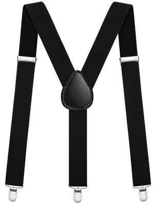 Produktbild von Hosenträger Herren Hosenhalter - Y-Form - 3 Metallclips - Elastisch - Einheitsgröße
