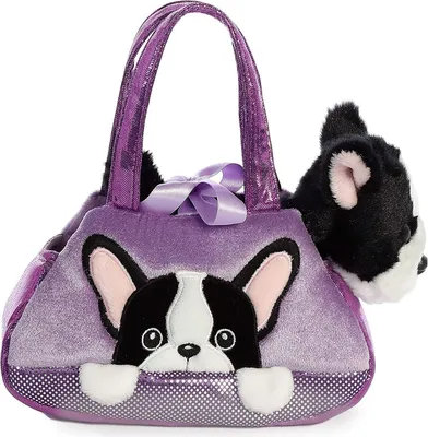 Obrázok produktu pre Aurora World Fancy Peek-a-Boo Francúzsky buldoček v taške cca 21 cm - plyšová figúrka