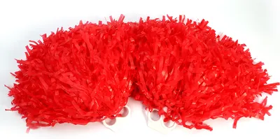 Produktbild von Cheerleading-Pompons, 2 Stück, rot, Sport, Party, Tanz, Zubehör, für Kinder, Veranstaltungen