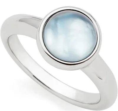 Immagine prodotto di Leonardo Jewels Ring Bea grey blue, Fingerring, Fingerschmuck, Schmuck, Größe 17, Edelstahl, Glasperle, 024359
