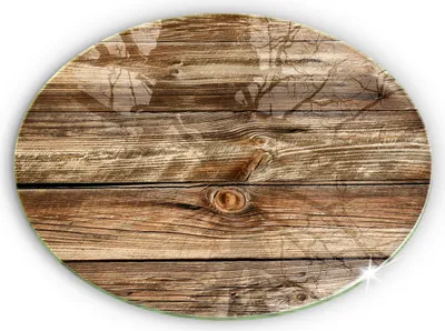 Produktbild von Untersetzer für Grabkerze Motiv Grabstein Gummifüße - 40 cm - Bretter mit Holzstruktur