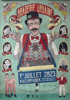 Obrázek produktu pro Braderie Urbaine - Kulturfabrik 2023 - PLAKÁT - 64x80 cm