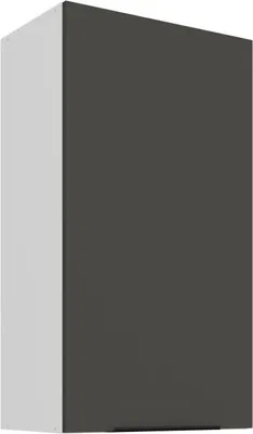 Produktbild von Hoher Wandschrank LUNARA – Breite 50 cm, Graphit/Weiß