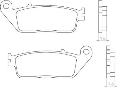 Productafbeelding van Remblokken Brenta FT4071, gesinterd metaal