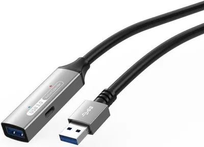 Produktbild von Microconnect USB3.0AAF20A, 20 m, USB A, USB A, USB 3.2 Gen 1 (3.1 Gen 1), Schwarz