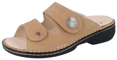 Produktbild von FINN COMFORT Sansibar Damen Pantolette hellbraun Nubukleder - Größe: 40