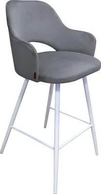 Zdjęcie produktu dla Hoker krzesło barowe Milano podstawa biała BL14