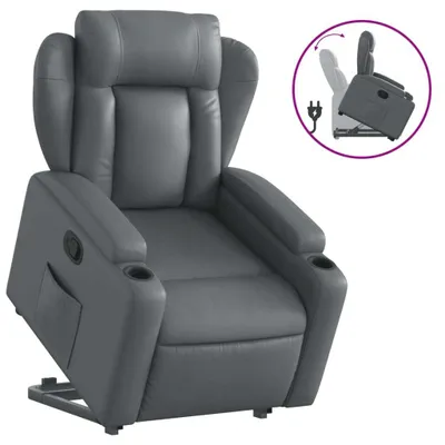 Obrázok produktu pre VidaXL 3204547, Umelá koža, Šedá, Pena, 110 kg, 770 mm, 945 mm