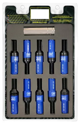 Image de Jeu de vis OMP OMPS09971407 28 mm bleu M14 x 1,25