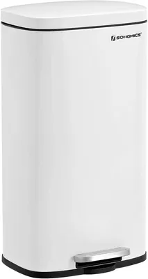 Produktbild von Treteimer 30 l mit Inneneimer, Softclose, weiß, 35 x 23,8 x 63 cm