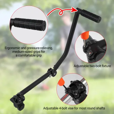 Obrázek produktu pro Univerzální rukojeť pro strunovou sekačku s prodlouženou rukojetí Heavy Duty Weed Eater Trimmer Head pro strunovou sekačku s držákem 26mm/28mm Shaft pro péči o trávník Landscaping