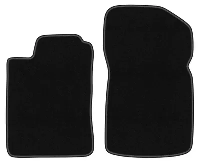 Produktbild von Velours-Fußmatten Vorne für Renault Megane I 1995-2002 (Cabrio/Coupé) – 2-tlg, Schwarz, passgenau – Wielganizator BASIC