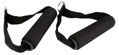 Image de 2 paires de poignées à sangles pour la musculation