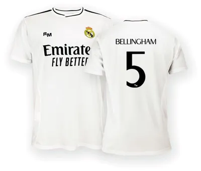 Produktbild von Real Madrid Home Trikot Saison 24/25, Bellingham, 6 Years, Replik Shirt Mit Offi