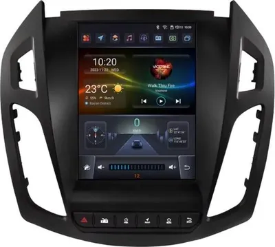 Zdjęcie produktu dla Radio samochodowe z Bluetooth i CarPlay do Ford Transit Tourneo (2013–2018) – kompatybilne z Apple i Android – system stereo – system nawigacyjny – 4 GB pamięci RAM, 32 GB pamięci