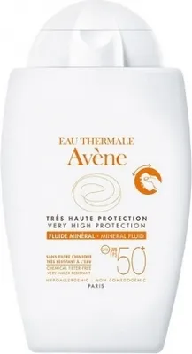 Produktbild von Avène Mineralisches Sonnenfluid SPF50+ ungetönt, 40 ml Lösung