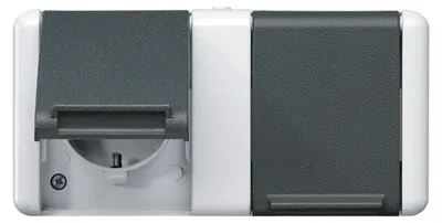 Obrázek produktu pro Schuko zásuvka 2-násobná - Zásuvka 8220-1 W
