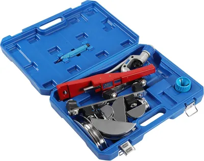 Produktbild von Rohrbiegegerät-Kit, Komplettset mit ergonomischem Griff, langlebiges Design, Weinrot