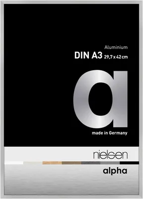 Obrázok produktu pre Hliníkový fotorámik Nielsen Alpha 29,7 x 42 cm, matná strieborná farba