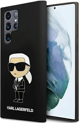 Immagine prodotto di Karl Lagerfeld Klhcs24Lsnikbck S24 Ultra S928 Custodia rigida Czarny/Silicone nero Ikonik