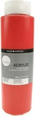 Obrázek produktu pro Daler Rowney Simply Akrylová barva Brilliant Red 750 ml 1 ks