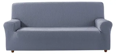 Elastische Bankovertrek, Himmelblau, 3-Sitzer 180-205 cm