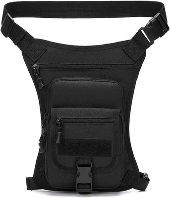 Produktbild von Famanu Hüfttasche mit 4 Fächern für Hiking, Radfahren und Outdoor-Aktivitäten - Schwarz