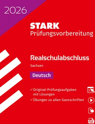 Produktbild von STARK Deutsch - Realschulabschluss 2026 Sachsen - Prüfungsvorbereitung