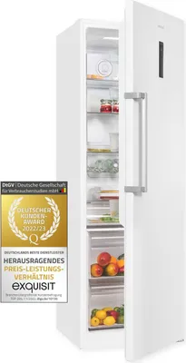 Produktbild von Exquisit Vollraumkühlschrank KS360-V-HE-040D weiss | 359 l Nutzinhalt | NoFrost | Alarm | Schnellkühlen