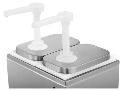 Produktbild von Saucenspender mit Pumpstation für 2 x 2 L