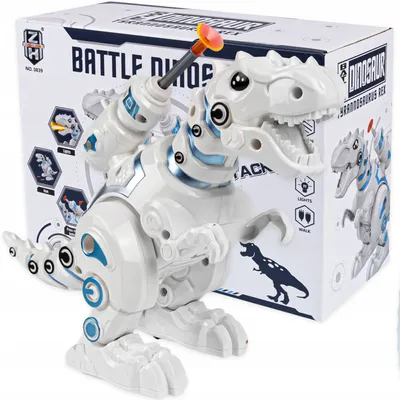 Zdjęcie produktu dla Duży Dinozaur Robot Trex Chodzi Ryczy Świeci Zieje