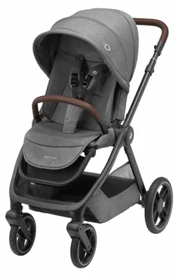 Produktbild von Maxi-Cosi Oxford Baby Kinderwagen, 0–4 Jahre, kompakt zusammenklappbar, Geräumiger Sitz, Sanfte Federung, 10 kg Aufbewahrungskorb, Select Grey