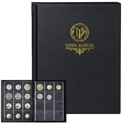Image de Album pour pièces de collection, 120 compartiments, 10 pages, format des compartiments : 45x43 mm