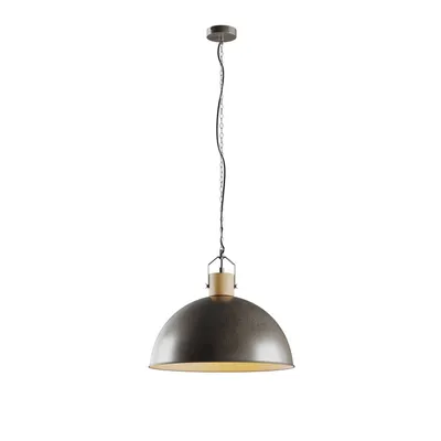 Produktbild von Lindby Hängeleuchte Holgar, grün, Holz, Metall, Ø 45 cm, E27