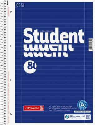 Produktbild von BRUNNEN Collegeblock A4 linierte Seiten 27 7 LIN27 80BL
