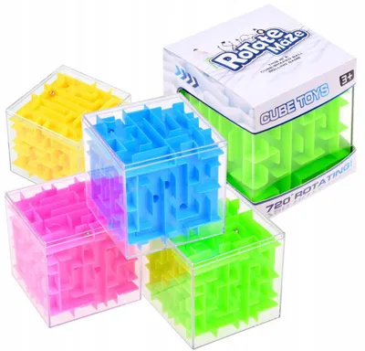 Produktbild von 3D Labyrinth Würfel Geschicklichkeitsspiel Lernspielzeug