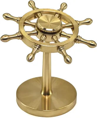 Produktbild von Messingspropeller-Spinner – Kinetisches Schreibtischspielzeug mit Standardaufnahme – Hochgeschwindigkeits-Kugellager aus Metall