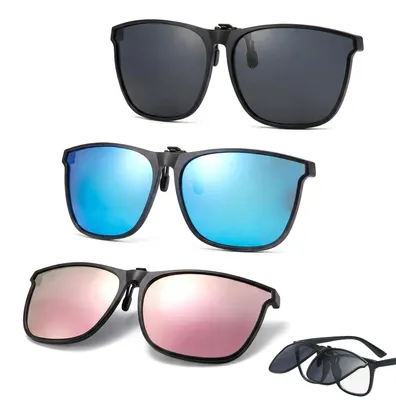 Produktbild von Set mit 3 Clip-on-Sonnenbrillen mit UV400-Schutz