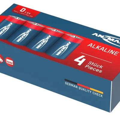 Image de Piles alcalines Mono D - 4 pièces